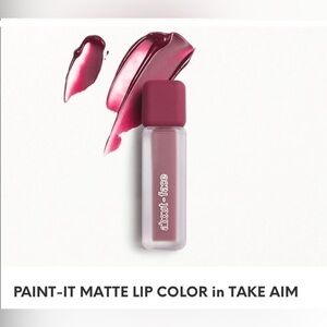 NIB About-Face Makeup Paint-It Matte Lip Color in Take Aim